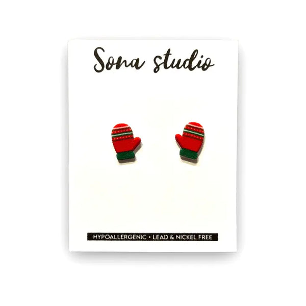 Earrings - Mitten Earrings - Sona Studio - Wild Lark