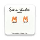 Earrings - Corgi Butt - Sona Studio - Wild Lark