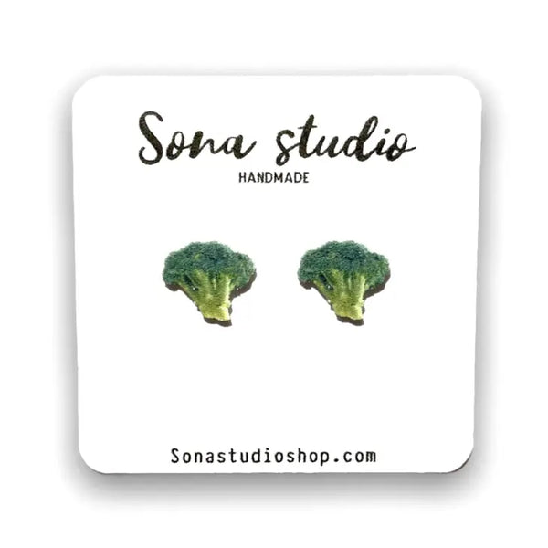 Earrings - Broccoli Earrings - Sona Studio - Wild Lark