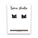 Earrings - Black Cat Creepin - Sona Studio - Wild Lark