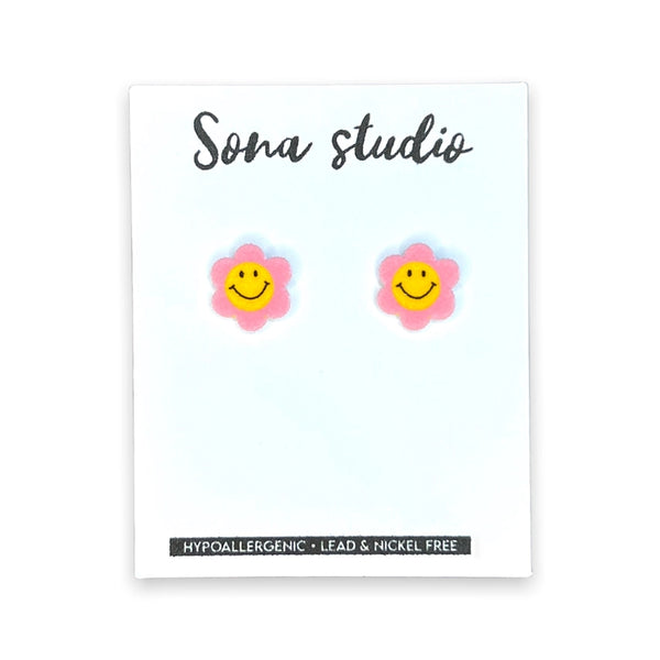 Earrings - Be Happy Flower Earrings - Sona Studio - Wild Lark