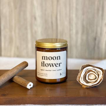 Soy Wax Candle - Moon Flower - Sage Candle Co. - Wild Lark