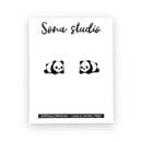 Earrings - Pandas - Sona Studio - Wild Lark