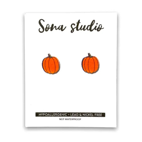 Earrings - Pumpkin Earrings - Sona Studio - Wild Lark