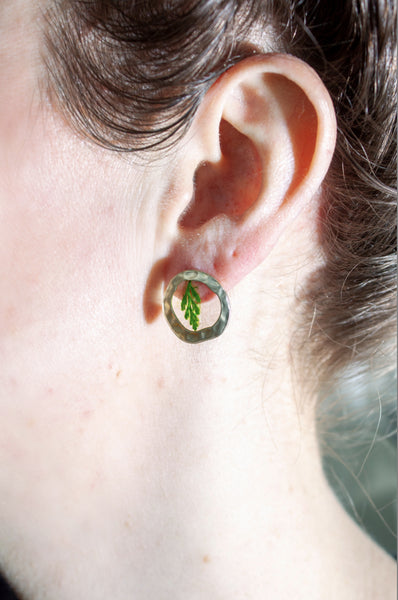 Brass Ripple Earrings -  - With Roots - Wild Lark
