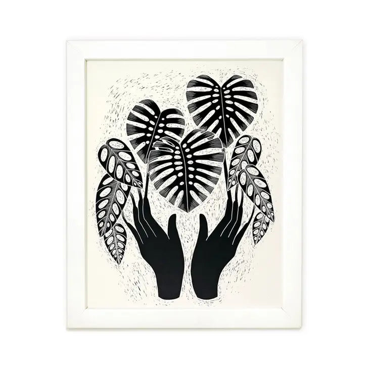 8" x 10" Monstera Magic Art Print  Wild Lark