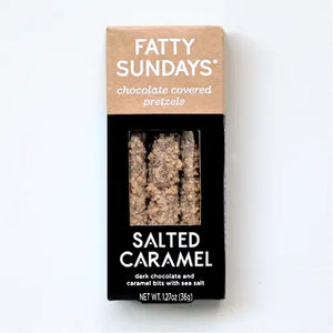 SALE! Salted Caramel Chocolate Covered Pretzels -  - Fatty Sundays - Wild Lark