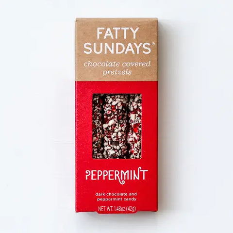 SALE! Peppermint Chocolate Covered Pretzels -  - Fatty Sundays - Wild Lark