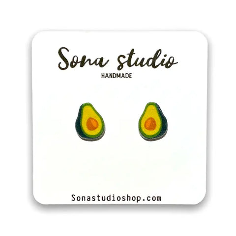Earrings - Avocado Earrings - Sona Studio - Wild Lark