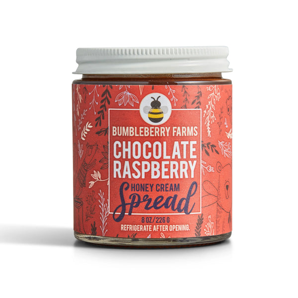 Honey Cream Spread - Chocolate Raspberry - Bumbleberry Farms - Wild Lark