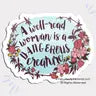 Feminist Stickers - A Well Read Woman Is A Dangerous Creature - Fabulously Feminist - Wild Lark