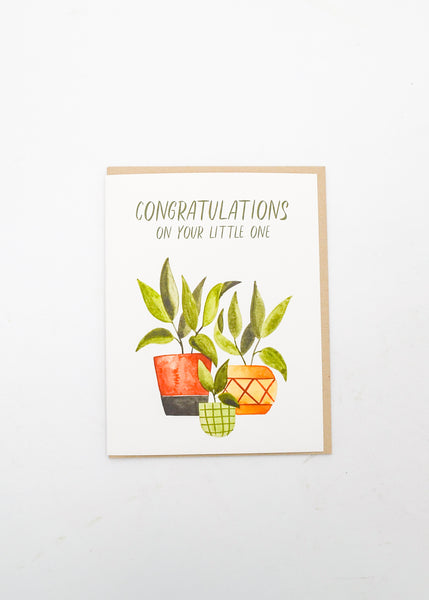 "Congratulations On Your Little One" Card - Plant Parents -  - Sketchy Notions - Wild Lark