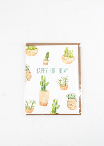 "Happy Birthday" Cacti and Succulents Card -  - Lana's Shop - Wild Lark
