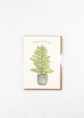 "Happy Holidays" Christmas Tree Card (small) -  - Lana's Shop - Wild Lark