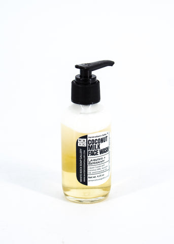 SALE! Lavender + Bergamot Coconut Milk Face Wash -  - White Rock Soap Gallery - Wild Lark