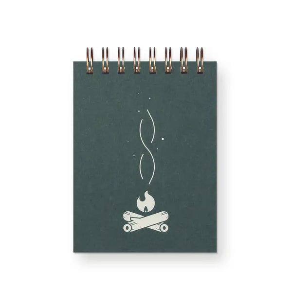Mini Jotter Notebook - Campfire | Forest Green - Ruff House Print Shop - Wild Lark