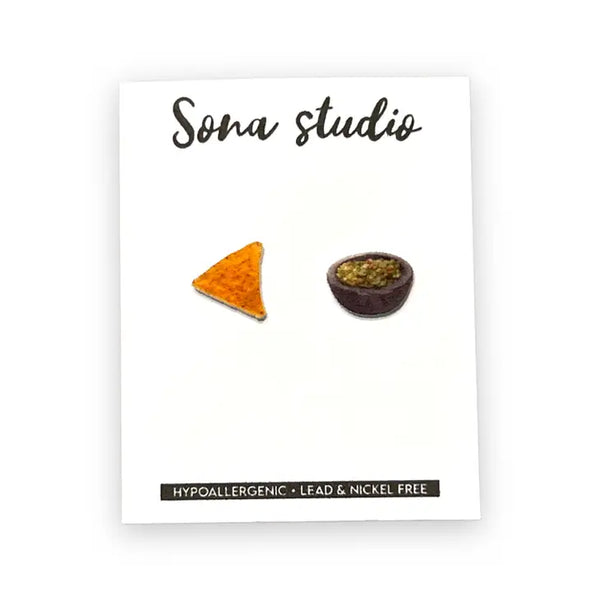 Earrings - Guac and Chip Earrings - Sona Studio - Wild Lark