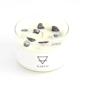 Earth - Zodiac Inspired Crystal + Essential Oil Candle -  - Wicked Soaps Co. - Wild Lark