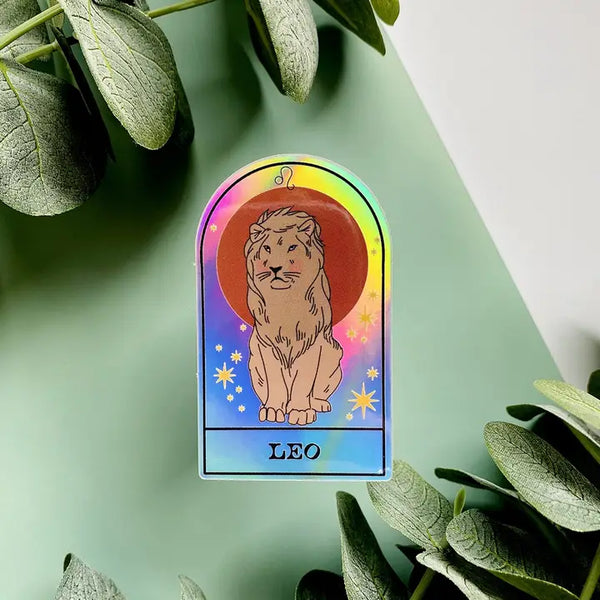 Zodiac Holographic Sticker - Leo - Ark Made - Wild Lark