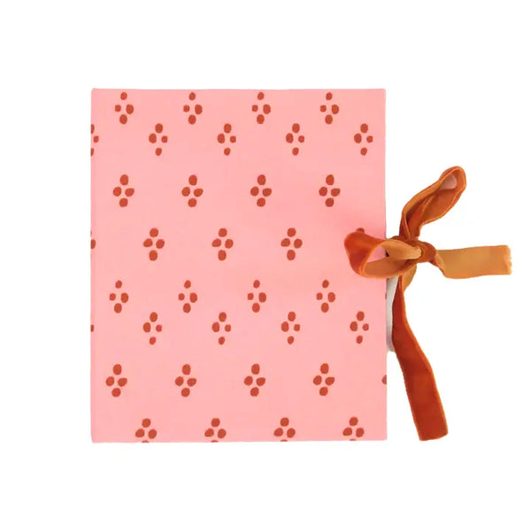 Pink Dottie Fabric Frame Album - - Handker - Wild Lark