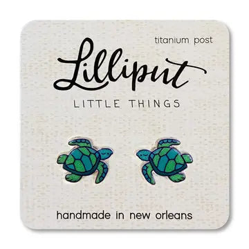 Lilliput Little Things Earrings - Sea Turtles - Lilliput Little Things - Wild Lark