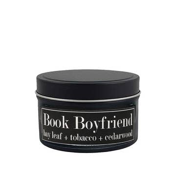 Literacy Soy Candles 4oz - Book Boyfriend - Fly Paper Products - Wild Lark