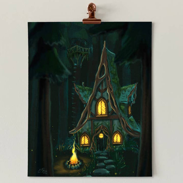 The Cabin 8x10 Art Print -  - Elissa Marie Creative - Wild Lark