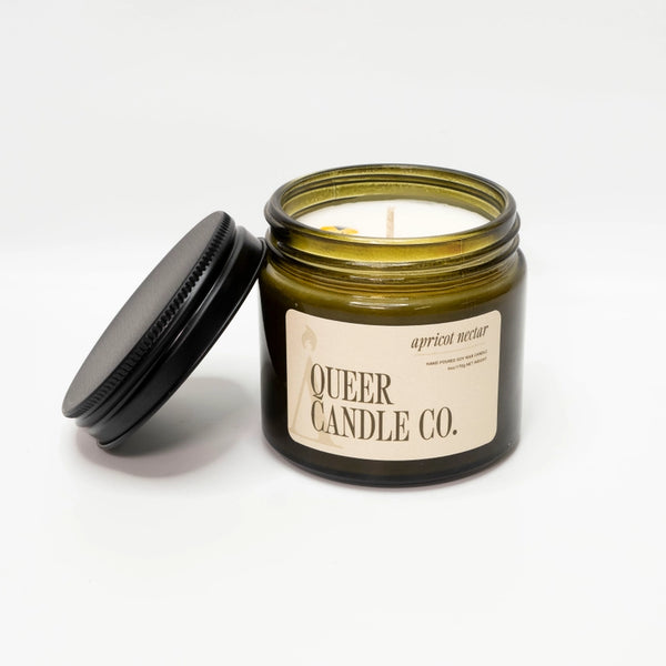 Queer Candle Co. Candles - 6 oz - Apricot Nectar - 6 oz - Queer Candle Co. - Wild Lark