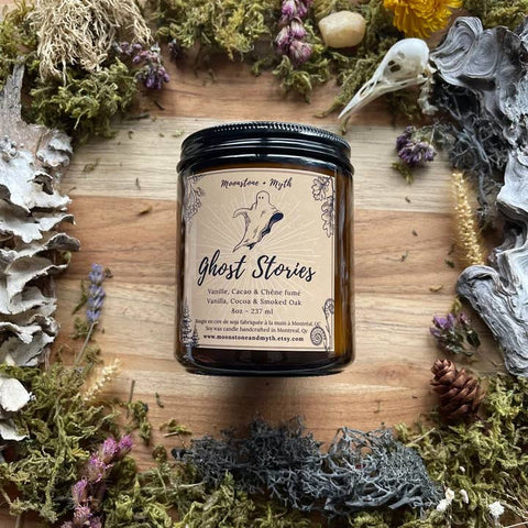 Ghost Stories, 100% Soy Wax Scented Candle -  - Moonstone and Myth - Wild Lark