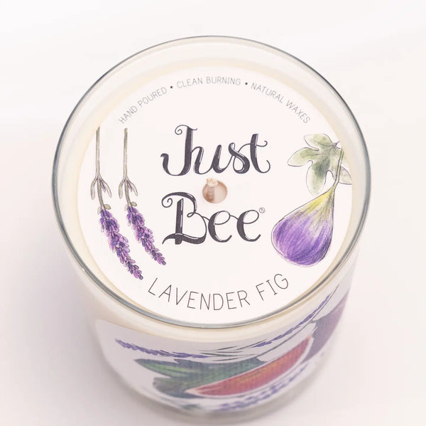 Medium Glass Candle - - Just Bee - Wild Lark