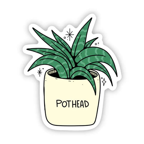 "Pothead" Plant Sticker -  - Big Moods - Wild Lark