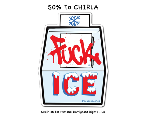 Fuck Ice Waterproof Vinyl Sticker For Water Bottles - - Page's Peaches - Wild Lark