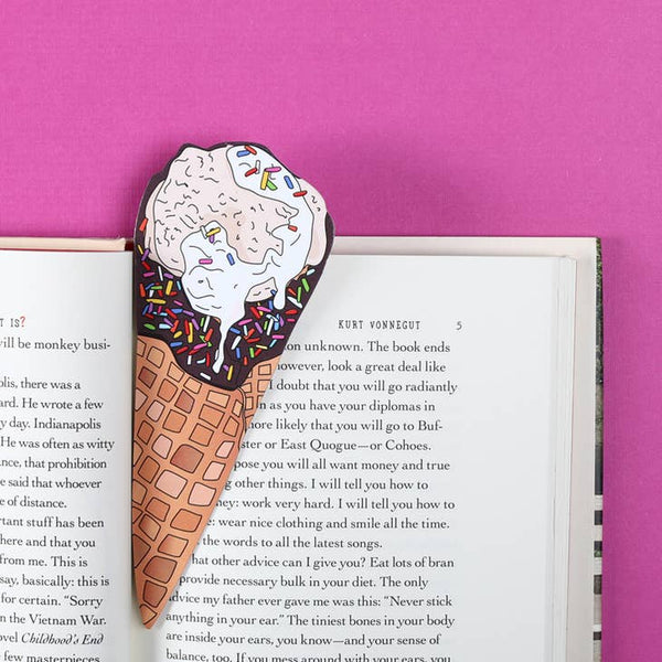 Die Cut Bookmarks - Ice Cream Cone - humdrum paper - Wild Lark