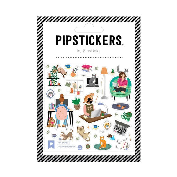PipStickers (4x4) - Wfh Zoomies - PipSticks - Wild Lark