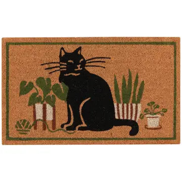 Coir Fiber Printed Doormat - Cat Collective - Now Designs by Danica - Wild Lark