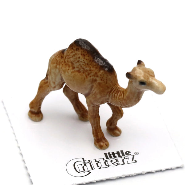 Porcelain Miniature Critters - Patient Dromedary Camel - Little Critterz - Wild Lark