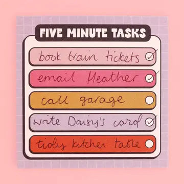 Memo Pads by Oh, Laura - Five Minute Tasks - Oh, Laura - Wild Lark