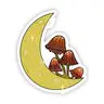Moon & Mushroom Unite Sticker -  - Big Moods - Wild Lark