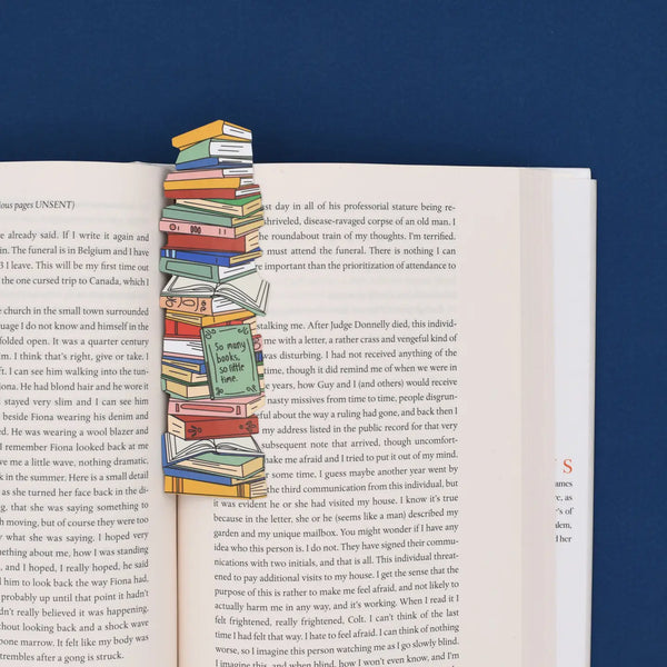 Die Cut Bookmarks - Stack of Books - humdrum paper - Wild Lark
