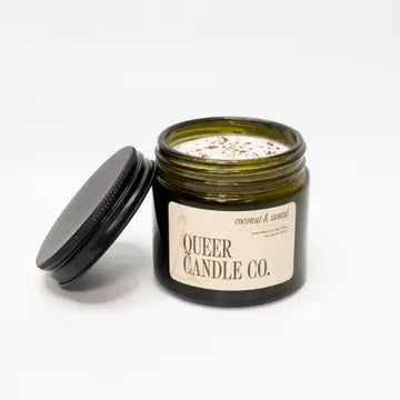 Queer Candle Co. Candles - 6 oz - Coconut & Santal (seasonal scent) - 6 oz - Queer Candle Co. - Wild Lark
