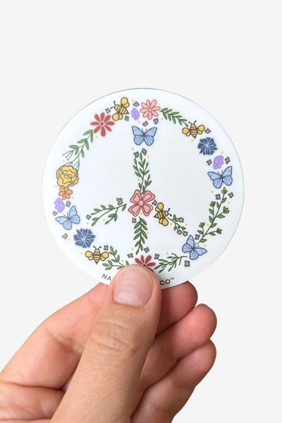 Nature Supply Co. Stickers - Pollinator Peace Sign - Nature Supply Co. - Wild Lark