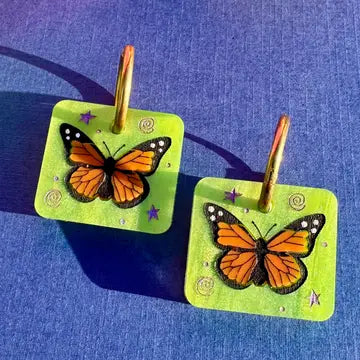 Earrings by Not Picasso - Monarch Butterfly Tiles - Not Picasso - Wild Lark
