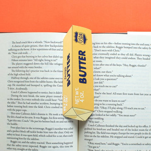 Die Cut Bookmarks - Stick of Butter - humdrum paper - Wild Lark