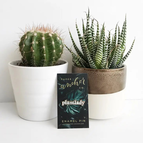 Plant Lady Lapel Pin -  - Paper Anchor Co. - Wild Lark