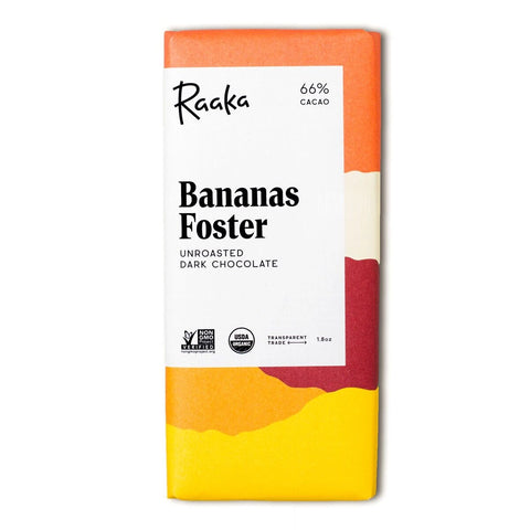 66% Bananas Foster Chocolate Bar -  - Raaka Chocolate - Wild Lark