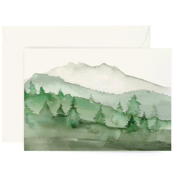 Greeting Cards - Green Mountains Greeting Card - Lana's Shop - Wild Lark