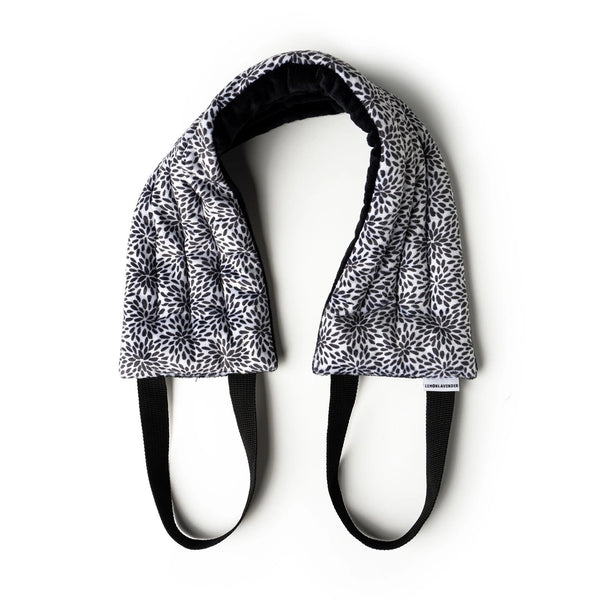 Lemon Lavender Hot Stuff Heated Neck Wrap - Black and White - DM Merchandising - Wild Lark