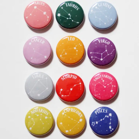 Colorful Zodiac Buttons -  - Midge Blitz - Wild Lark