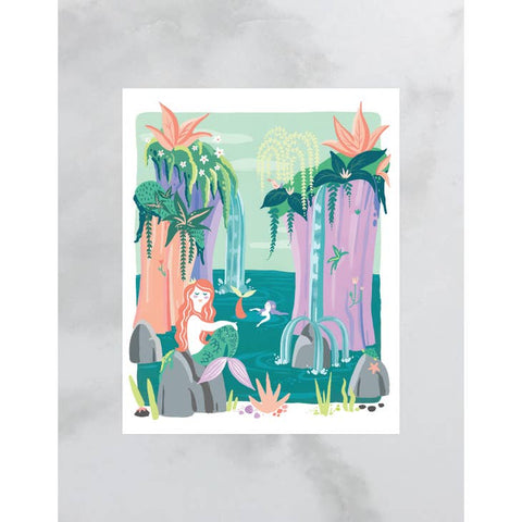 8" X 10" Mermaid Lagoon Print -  - Idlewild Co - Wild Lark