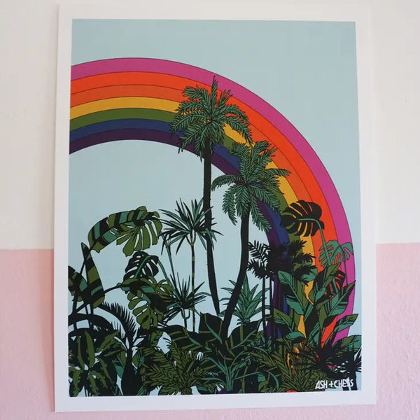 Ash + Chess Prints - Rainbow Palms - Ash + Chess - Wild Lark